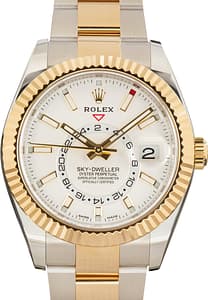 Pre-Owned Rolex Sky-Dweller 326933 White Chromalight Dial