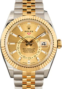 Used Rolex Sky-Dweller Steel & Gold 336933 Champagne Dial