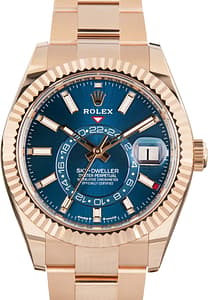 Rolex Sky-Dweller Blue Green Dial 336935 Oyster Band