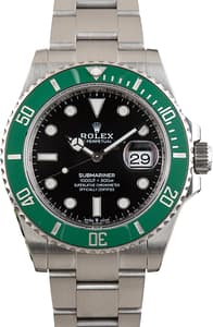Used Green Bezel Starbucks Rolex Submariner Ref 126610LV
