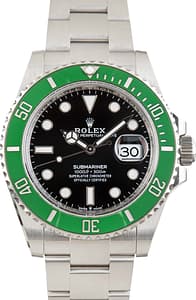 Used Stainless Steel Rolex Submariner Ref 126610LV Starbucks