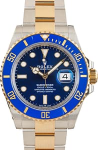 Men's Rolex Submariner Steel & Gold 126613 Bluesy