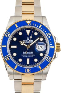 Used Rolex Submariner Steel & Gold Ref 126613 Blue Dial