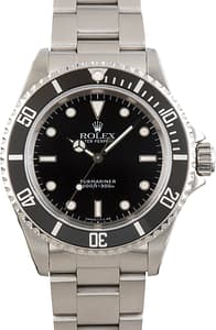 Rolex No Date Submariner Ref 14060 Black