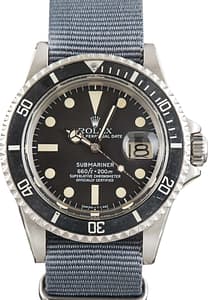 Vintage Rolex Submariner Ref 1680 Nylon Strap