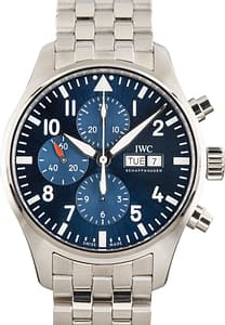 Pre-Owned IWC Big Pilot&rsquo;s Watch Edition &ldquo;Le Petit Prince&rdquo; IW501002 Blue Dial