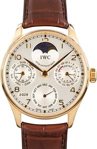 Used IWC Portugieser Perpetual Calender IW502213 5N Gold
