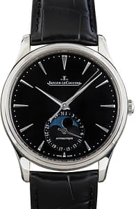 Used Jaeger LeCoultre Master Ultra Thin Moon Q1368471 Black Dial