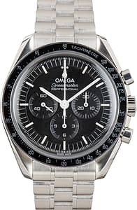Used Black Dial Omega Speedmaster Moonwatch Stainless Steel
