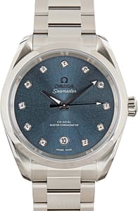 Omega Seamaster Aqua Terra 150M Blue Grey Diamond Dial