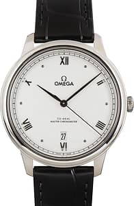 Used Steel Omega De Ville Prestige Silver Roman Dial