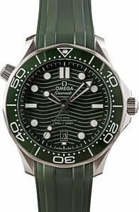 Pre-owned Omega Seamaster Diver 300M Green Wave Dial