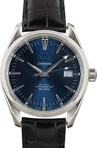 Used Steel Omega Seamaster Blue Dial