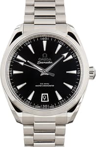 Pre-Owned Black Dial Omega Seamaster Aqua Terra 150M
