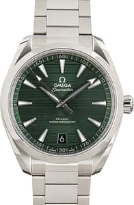 Pre-owned Omega Seamaster Aqua Terra 150M Green Dial