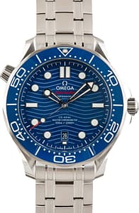 Used Omega Seamaster Diver 300M Blue Wave Dial