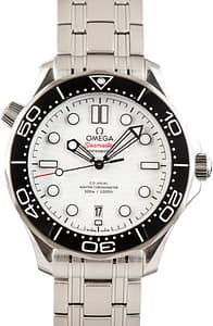 Pre-owned Omega White Dial Seamaster Diver 300M