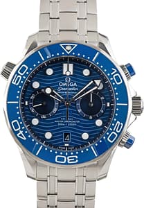Used Omega Seamaster Diver Stainless Steel Blue Dial
