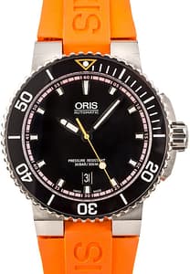 Oris Aquis Date Orange Rubber Strap
