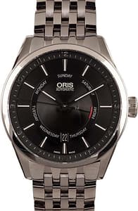 Oris Artix Pointer Day, Date Stainless Steel Black Dial