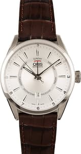 Oris Artix Pointer Day Date 42MM Silver Dial