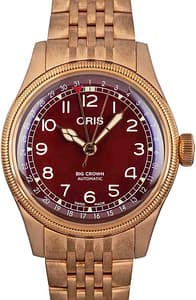 Oris Big Crown Bronze Pointer Date Red Dial