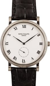 Patek Philippe Calatrava White Roman Dial