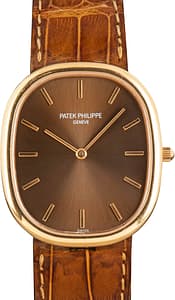 Pre-owned Patek Philippe Golden Ellipse 3738 Rose Gold