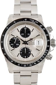 Tudor Oysterdate Big Block 79160 Silver Dial