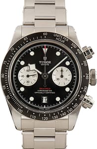 Men's Tudor Black Bay Chrono Steel 79360N Black Dial