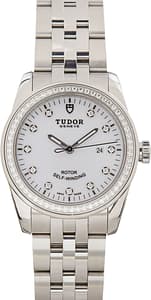 Tudor Glamour Date 53020 White Diamond Dial