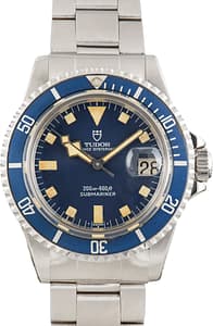 Vintage Rolex Tudor Submariner Reference 94110 Blue Dial