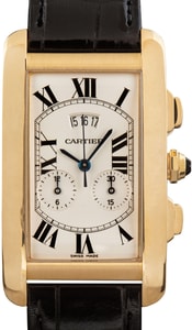 Used Cartier Tank Americaine W2605856 Yellow Gold