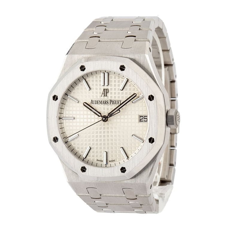 Audemars Piguet Royal Oak Selfwinding Silver Grande Tapisserie Dial
