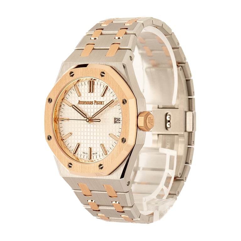 Pre-Owned Steel & Pink Gold Audemars Piguet Royal Oak Selfwinding