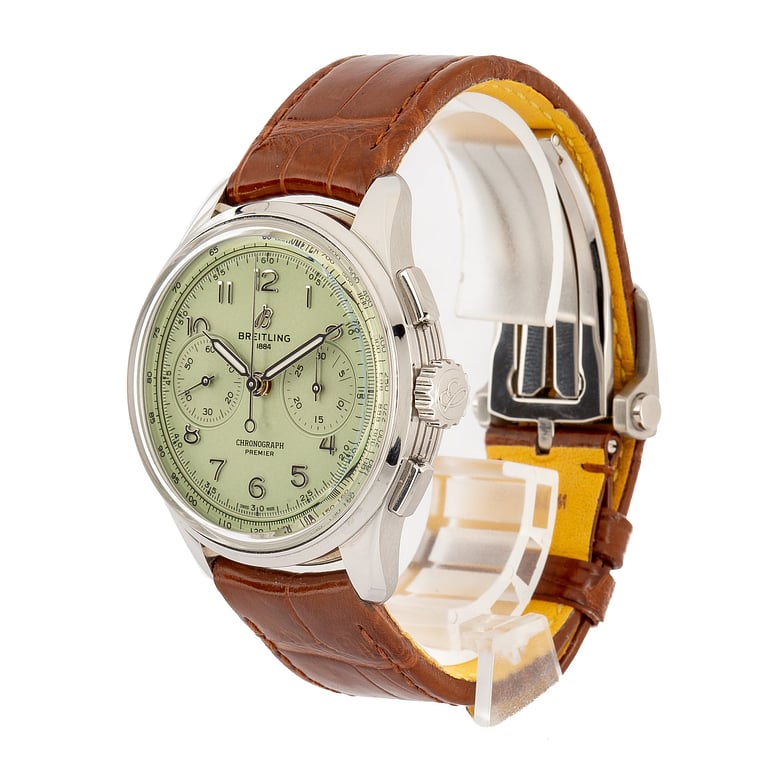 Pre-Owned Breitling Premier B09 Chronograph 40 Green Dial