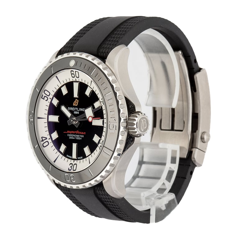Pre-Owned Breitling Superocean Automatic 46 Stainless Steel Black Dial