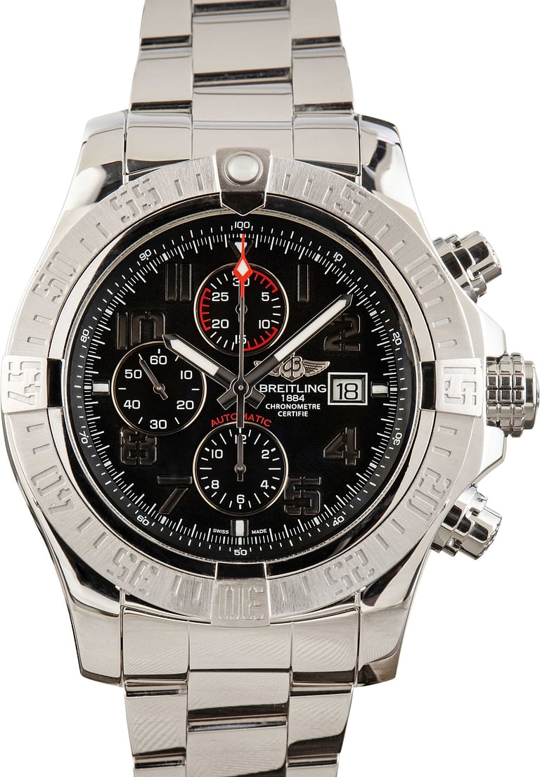Pre-Owned Breitling Super Avenger II Stainless Steel