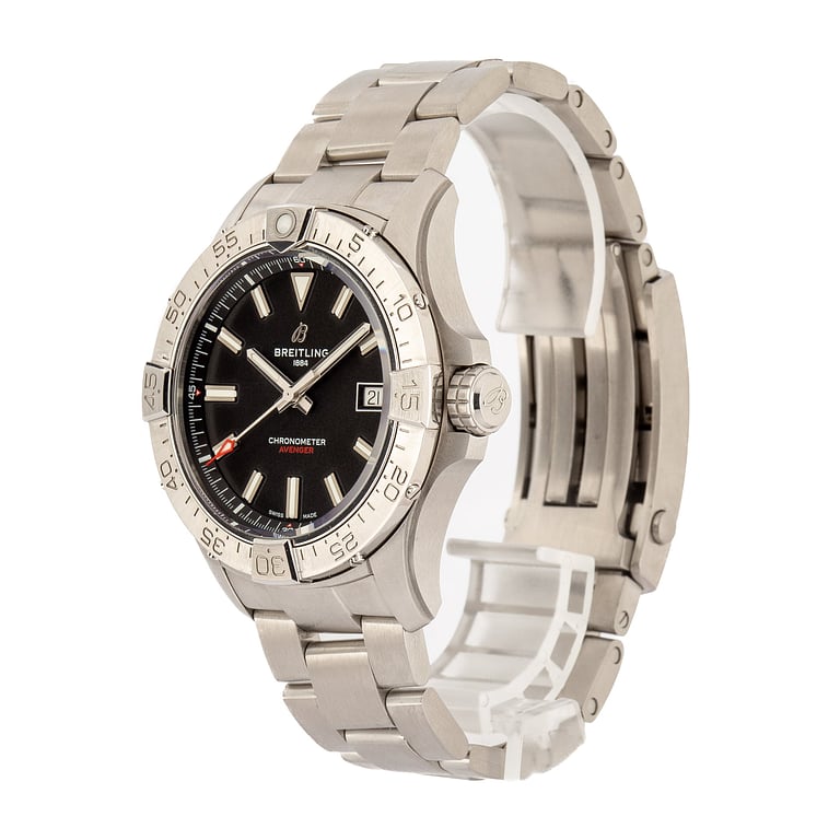 Pre-Owned Black Dial Breitling Avenger Automatic 42