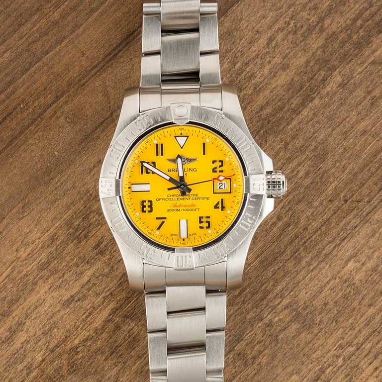 Breitling Avenger II Seawolf Yellow Dial