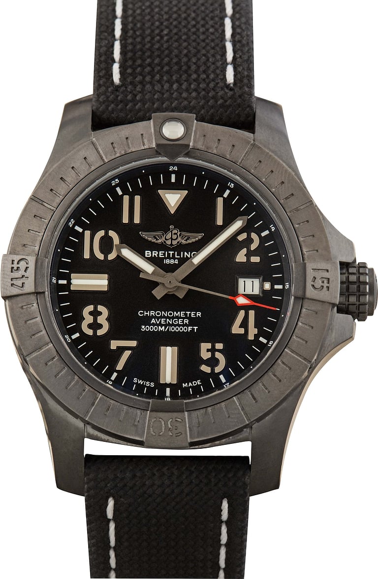 Men's Breitling Avenger Seawolf DLC Coated Titanium