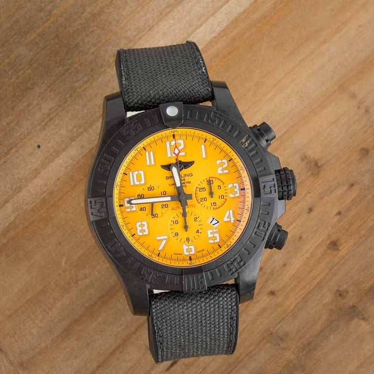 Breitling Avenger Hurricane Chronograph Yellow Dial