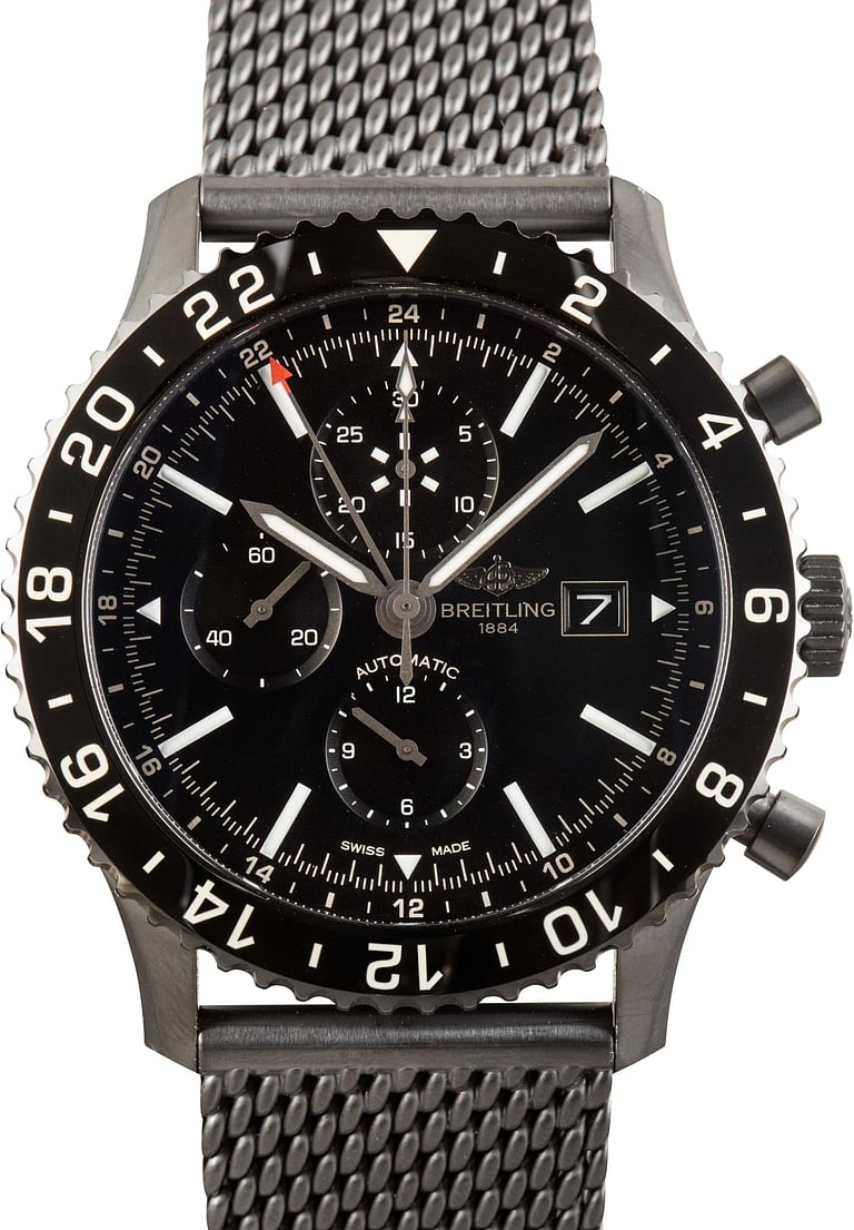 Breitling Chronoliner Black Steel