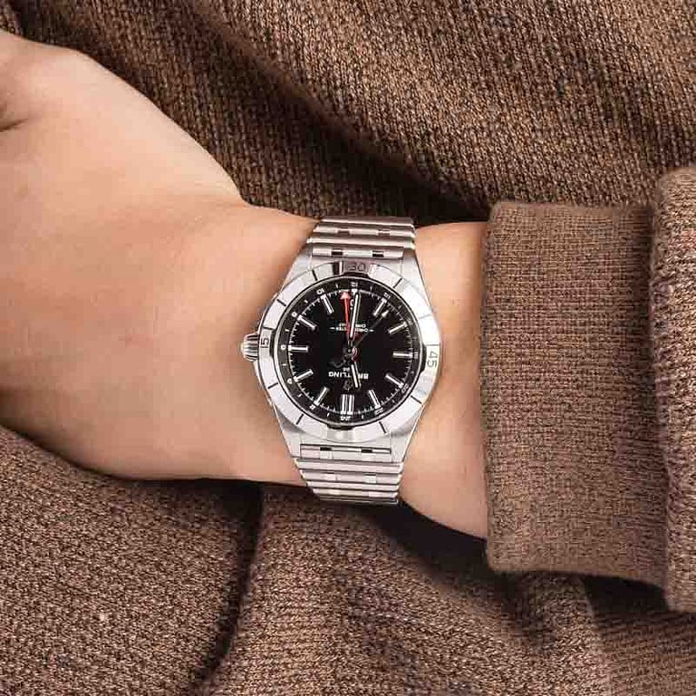 Pre-Owned Chronomat Automatic GMT 40 Black Dial