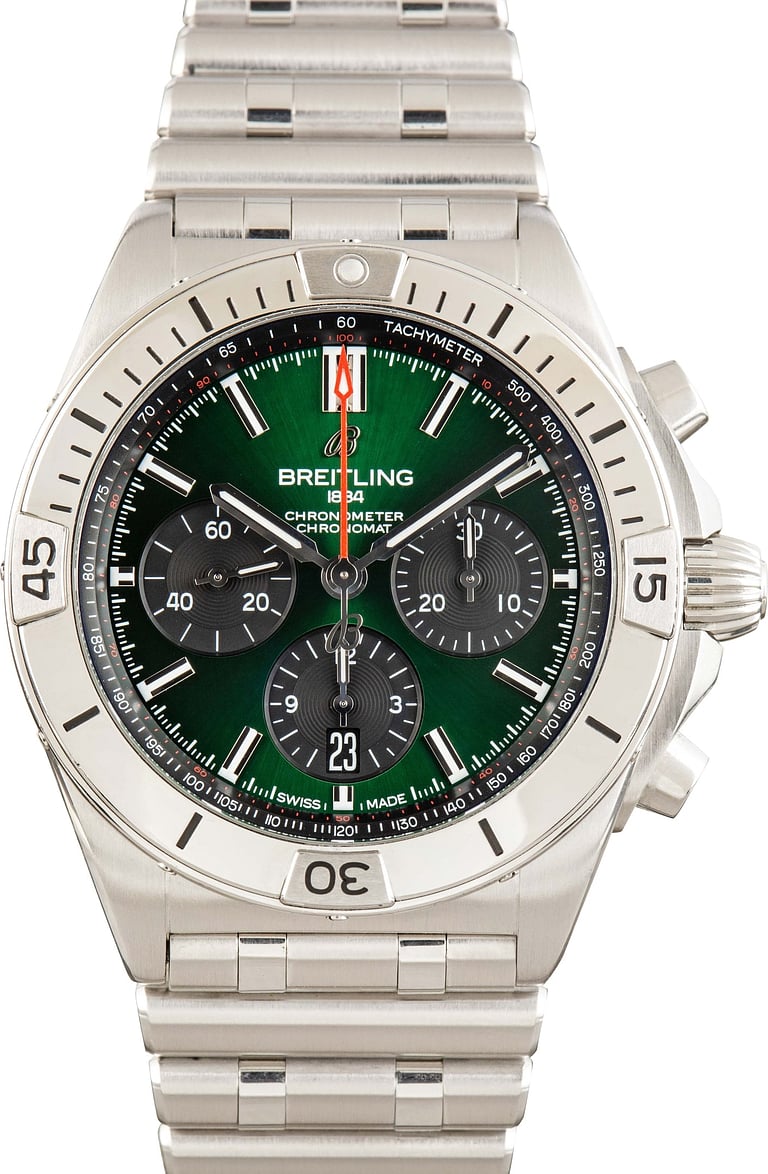 Used Breitling Chronomat B01 42 Bentley Green Dial
