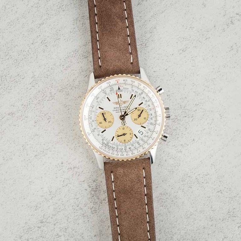 Pre-owned Breitling Navitimer Steel & Gold