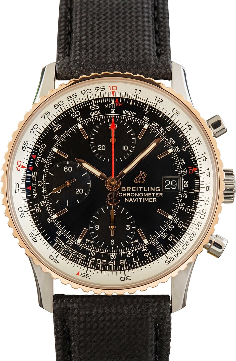 Used Breitling Navitimer Chronograph Black Dial