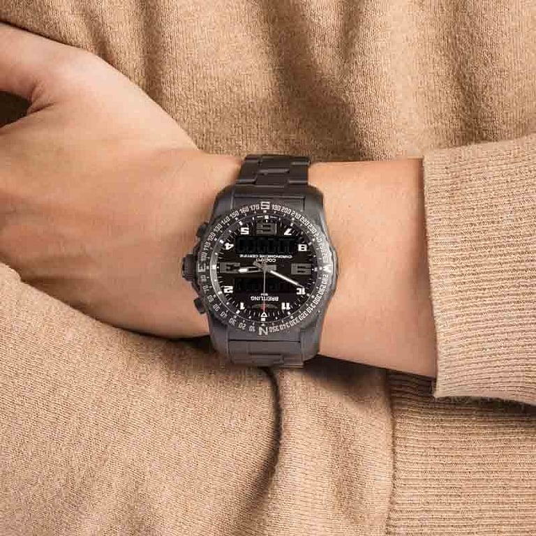 Pre-Owned Breitling Cockpit B50 Night Mission Black Titanium