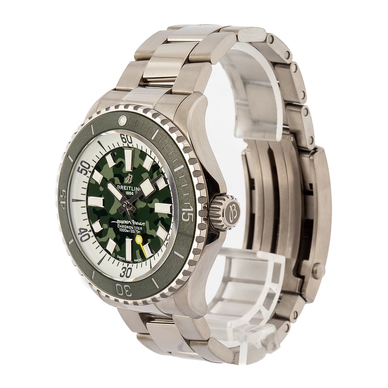 Pre-Owned Green Dial Breitling Superocean Automatic 46 Super Diver