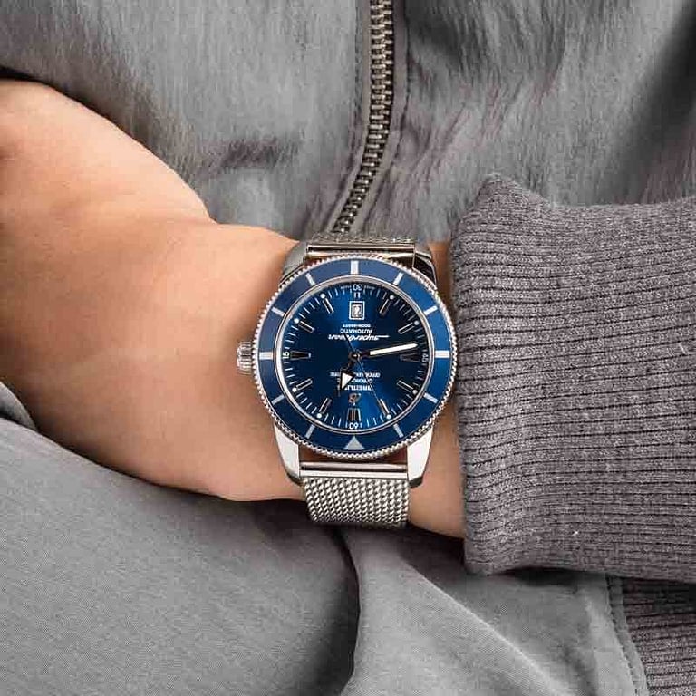 Pre-owned Breitling Superocean Heritage 46 Blue
